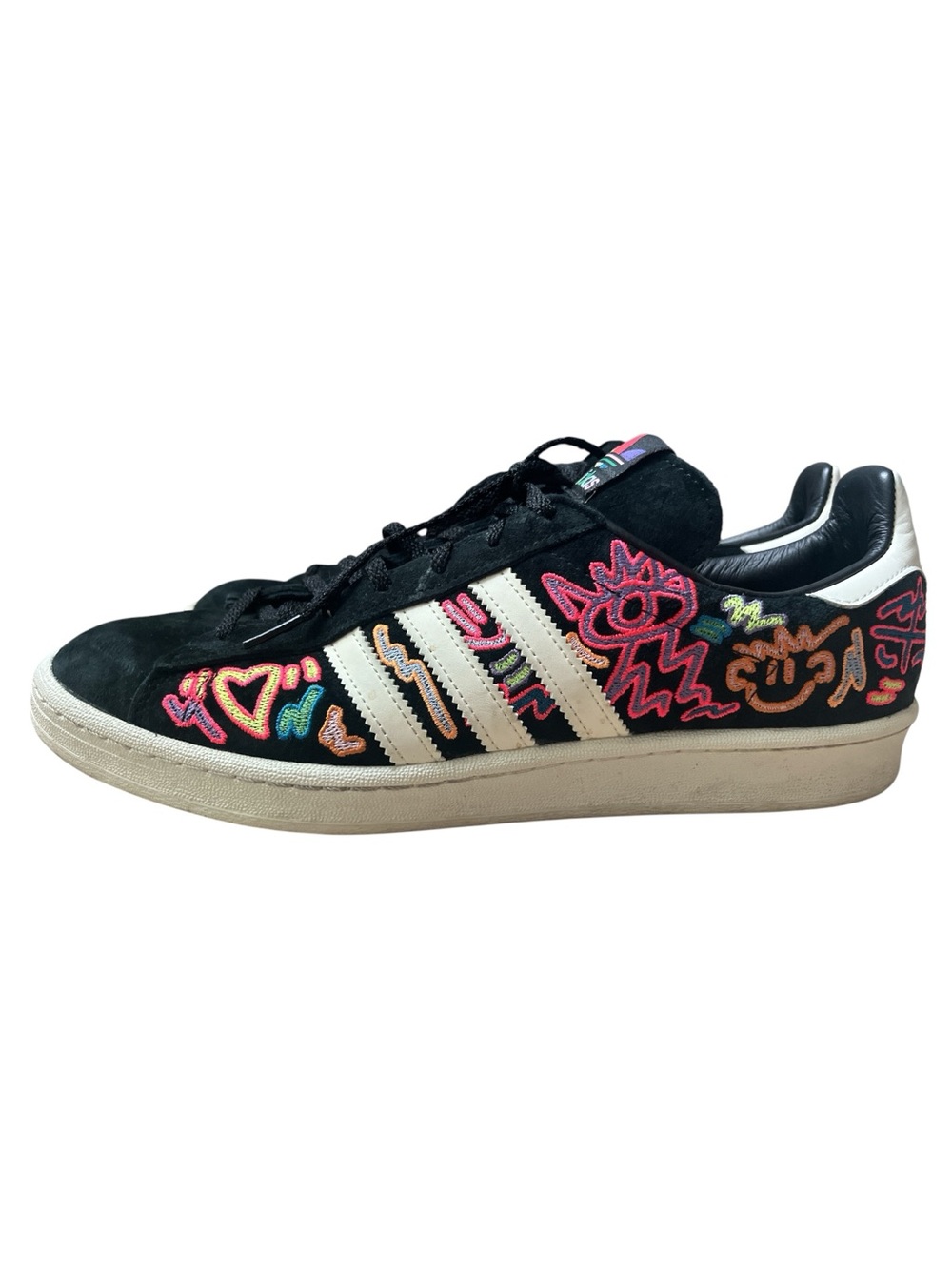 adidas Campus 80s Kris Andrew Small Pride Sneakers Men's 11 Black GX6390